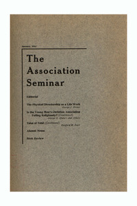 The Association Seminar (vol. 22 no. 4), January 1914