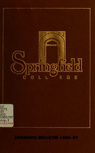 Springfield College Graduate Catalog, 1985-87