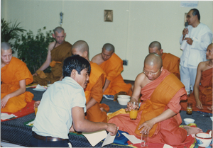 Consecration: The monks are served orange juice, 1987