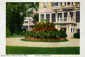 A Post Card Picture of Cottage Park in Winthrop Centre, MA.