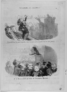 Il demande tous les jours la parole, mais lorsqu'on la lui accorde, il ne s'en sert jamais. Mr. de Montalembert au Prône de l'Assemblée Nationale.