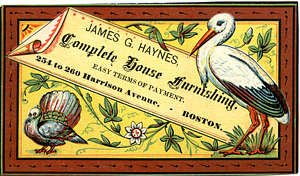 James G. Haynes, complete house furnishing, easy terms of payment