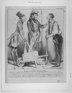 Brevet d’invention, capital 3 millions. Comment vous appelez-vous brave homme ? – M’sieu, je m’appelle Godichard dit Boit-z-à mort. – Ah vous êtes le fameux Godichard, l’inventeur de la poudre bitumeuse ! – Non, m’sieu, j’ai pas inventé la poudre ..... Si fait, si fait ! et la preuve, c’est que nous vous offrons cinq cents francs pour votre procédé, votre matériel et surtout votre nom. Vous serez gérant de la société du Bitume Godichard. Qué j’aurai à faire, m’sieu ? Vous n’aurez qu’à boire, manger, dormir et signer. – Mais m’sieu, je sais pas signer. – Qué qu’ça fait ! nous autres, du comité de surveillance, nous signerons pour vous.