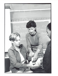 Springifeld college student and professor casting foot (October 1998)