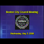 Boston City Council meeting recording