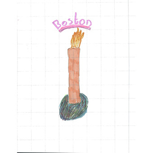 Candle drawing from a student at the International School of Kenya