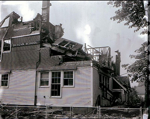 Devens School fire, August 8, 1963