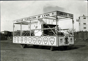 Welfare Federation of Lynn Float, Armistice Day parade, Nov. 11, 1928