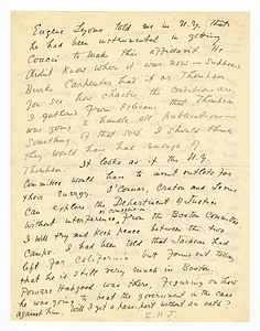 Letter from Edward Holton James to Forrest Bailey, September 16, 1927