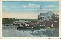 Boat Landing , Norumbega Park, Newton, Mass