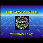 Boston City Council meeting recording, April 6, 2011