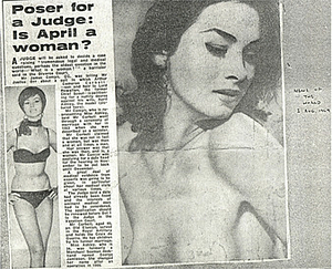 Poser for a Judge: Is April a woman?