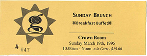 Sunday Brunch Breakfast Buffet Ticket
