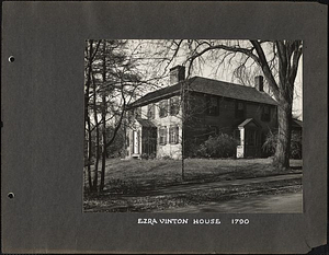Ezra Vinton House, 1790: Melrose, Mass.