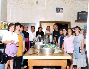 Kitchen crew with Fr. Glynn