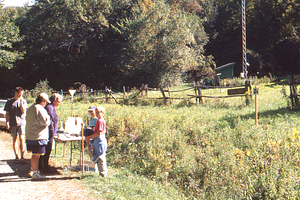 Hopkins Forest Fall Festival, 1999. 8. Meteorological Station demonstration of instruments.