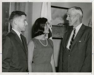 Jaye A. Whittier '67 and Senator Leverett Saltonstall.