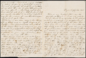 Letter from Augusta Bruen, Dayton, OH to Luther Bruen, 1861 July 21