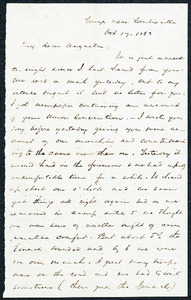 Letter from Luther Bruen, Camp near Centreville, VA to Augusta Bruen, 1863 October 17