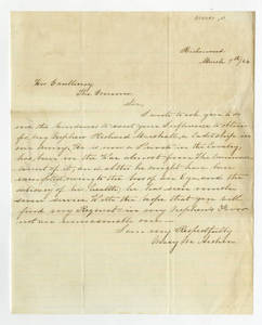 Letters to William Smith from Archer-Atkinson