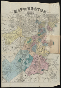 Map of Boston 1886