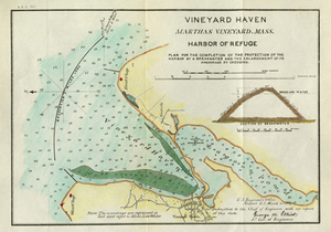 Vineyard Haven, Marthas Vineyard, Mass. Harbor of Refuge.