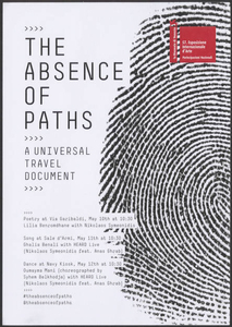 The absence of paths : flyer