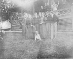 Zeta Psi house party, circa. 1897