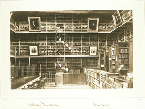 Interior of Morgan Library at Amherst College