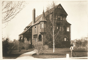 Chi Phi house and grounds in Amherst