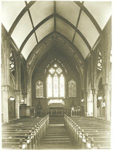 Interior of Grace Episcopal Church in Amherst