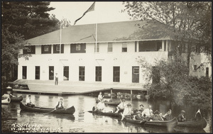 Nunckatessett Canoe Club with seven canoes