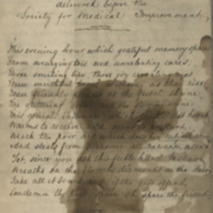 A poem by Oliver Wendell Holmes, M.D., delivered before the Society for Medical Improvement