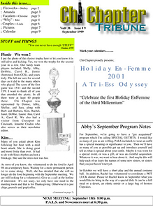 Chi Chapter Tribune Vol. 38 Iss. 09 (September, 1999)