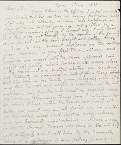 Letter from Benjamin Waterhouse to Sylvanus Fansher