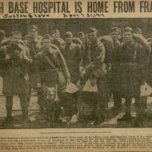 "Fifth Base Hospital is Home from France."