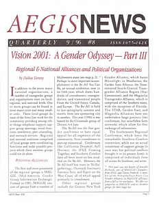 AEGIS News, No. 8 (September, 1996)