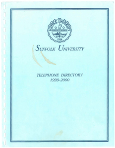1999-2000 Suffolk University Telephone Directory