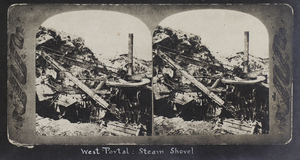 West portal: steam shovel