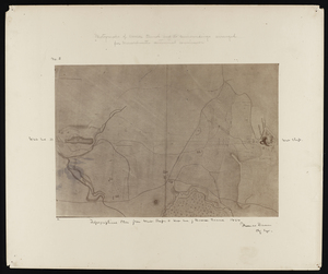 Topographical plan from west shaft to west end of Hoosac Tunnel 1864