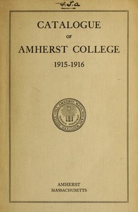 Amherst College Catalog 1915/1916