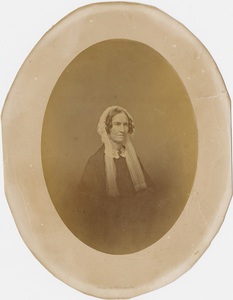 Orra White Hitchcock, oval head and shoulders portrait, facing right