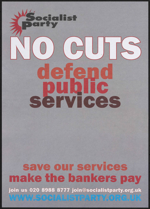 No cuts : Defend public services