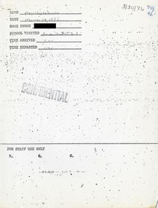 Citywide Coordinating Council daily monitoring report for South Boston High School by Marilee Wheeler, 1976 March 29