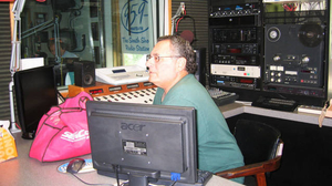 Nautical talk-radio studio