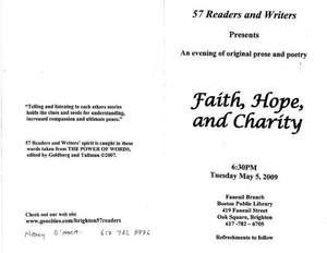 Flyer for 57 Readers and Writers (1)
