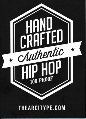 Handcrafted hip-hop sticker