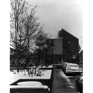 Villa Victoria housing in the snow.