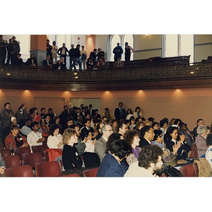 Audience at the opening of the Villa Victoria Cultural Center.