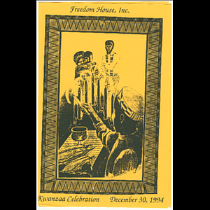 Program for 1994 Freedom House Kwanzaa celebration